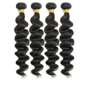 Loose Wave Human Raw Hair Weft Bundles