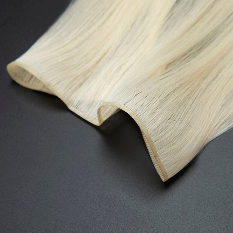 Raw virgin cuttable genius weft human hair extensions wholesale