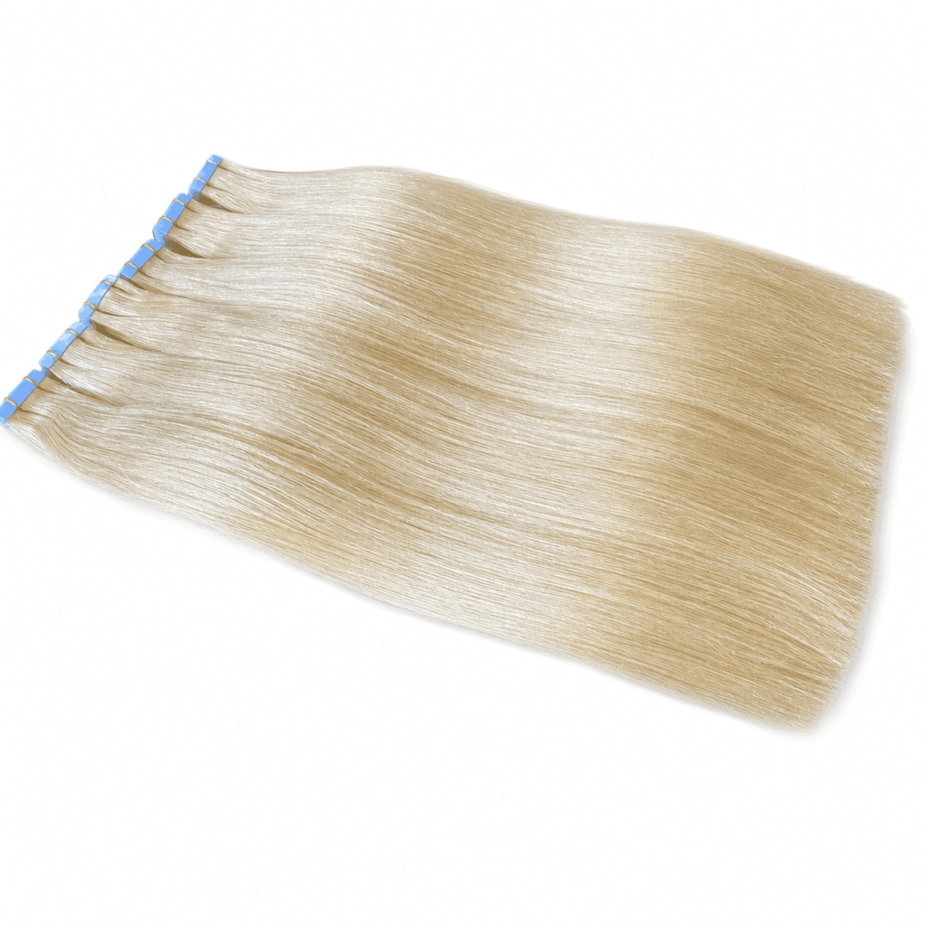Raw Virgin Tape In Human Hair Extensions ultra thin invisible skin weft bleachable salon wholesale hair